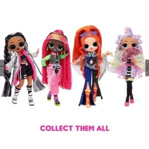 LOL Surprise OMG DANCE DANCE DANCE LOT OF 4 pack fashion Dolls set